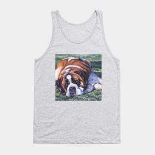 Saint Bernard Fine Art Painting Tank Top